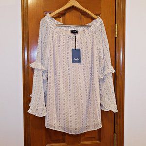 NWT Joh ruffled blouse